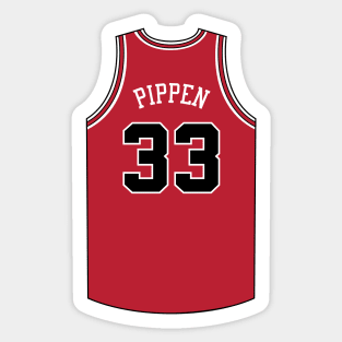 Scottie Pippen Chicago Jersey Qiangy Sticker